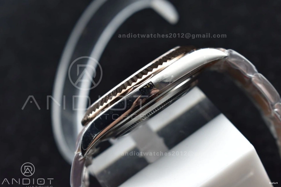 GMF 41 Bracelet RG Best 126333 RG Dial Coffee DateJust Plated on Oyster A3235 SS Edition 0329